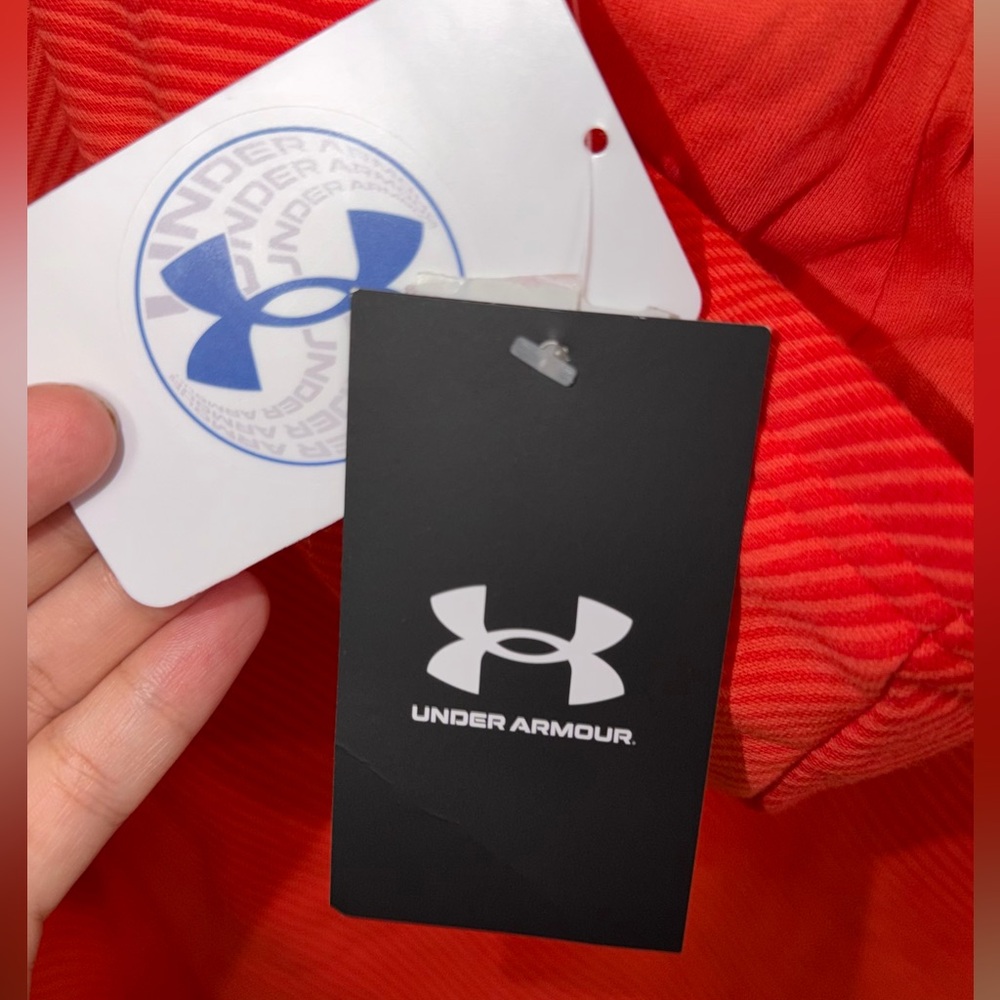 Youth Under Armour Orange Hoodie - Picture 5 of 6